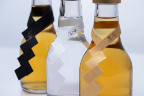 “期間限定”5000円以上で送料無料【広島産】 浄酎・琥珀浄酎 180ml × 3本セット『3種飲み比べ』