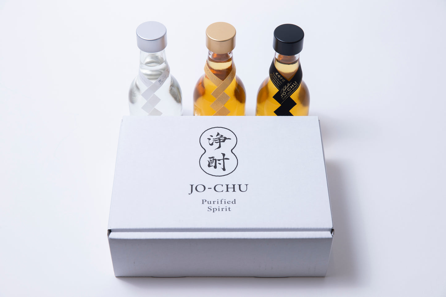 “期間限定”5000円以上で送料無料【広島産】 浄酎・琥珀浄酎 180ml × 3本セット『3種飲み比べ』